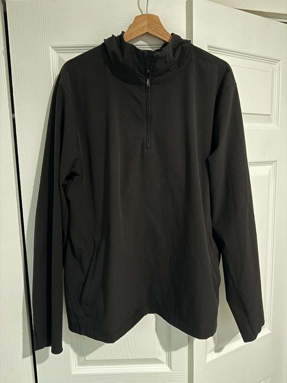 Lululemon Men's Surge Warm Half-Zip Hoodie Black Size XL